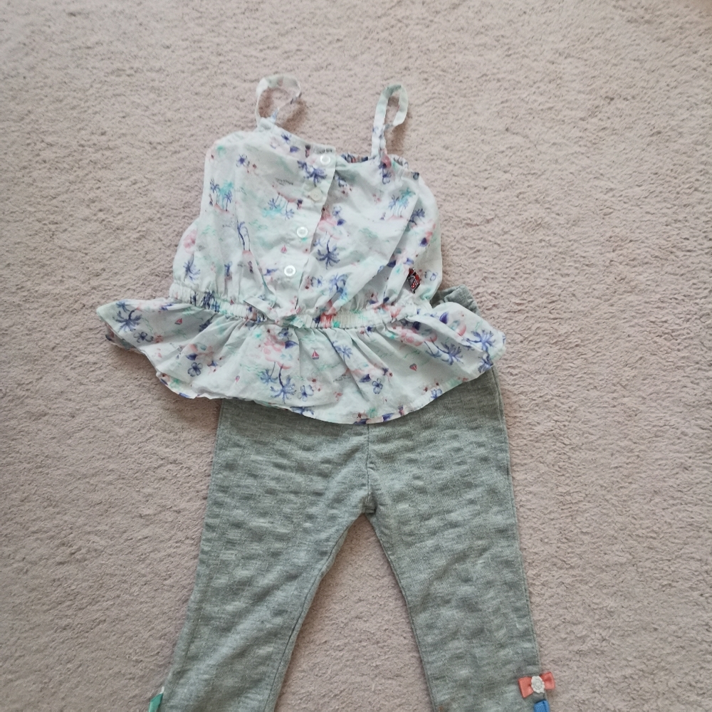 3/25 Sergent major Super adorable cotton lawn sheer with leggings